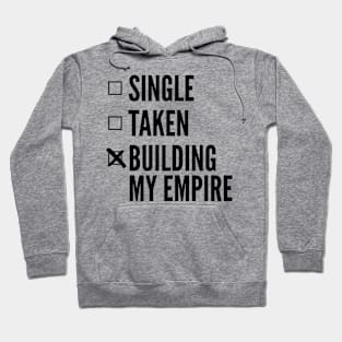 BME1 BUILDING MY EMPIRE WHITE Print Hoodie